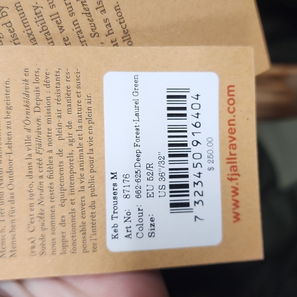 Fjällräven G-1000 KEB TROUSERS Men's Multiple Sizes - Picture 7 of 8